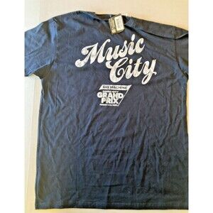 IndyCar Nashville Pocket T-Shirt Men's Large Midnight Navy NWT Official Racing